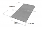 Tabla aluminiu 2.00x1250x2500 mm 1